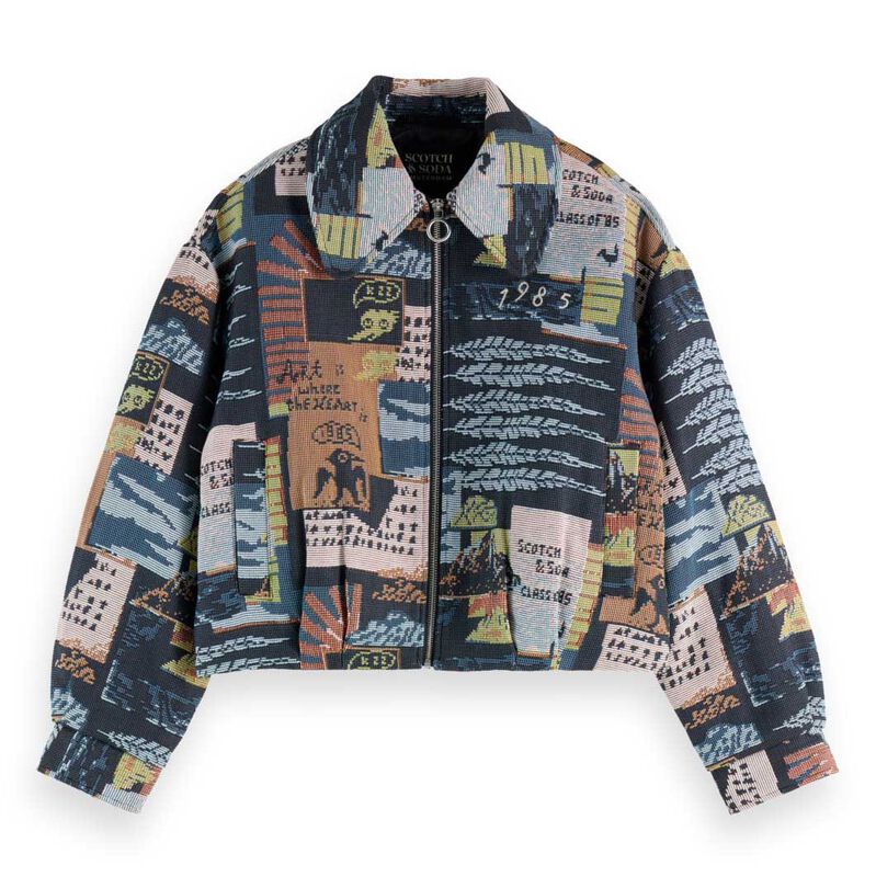 Scotch & Soda Collage Jacquard Jacket image number 2
